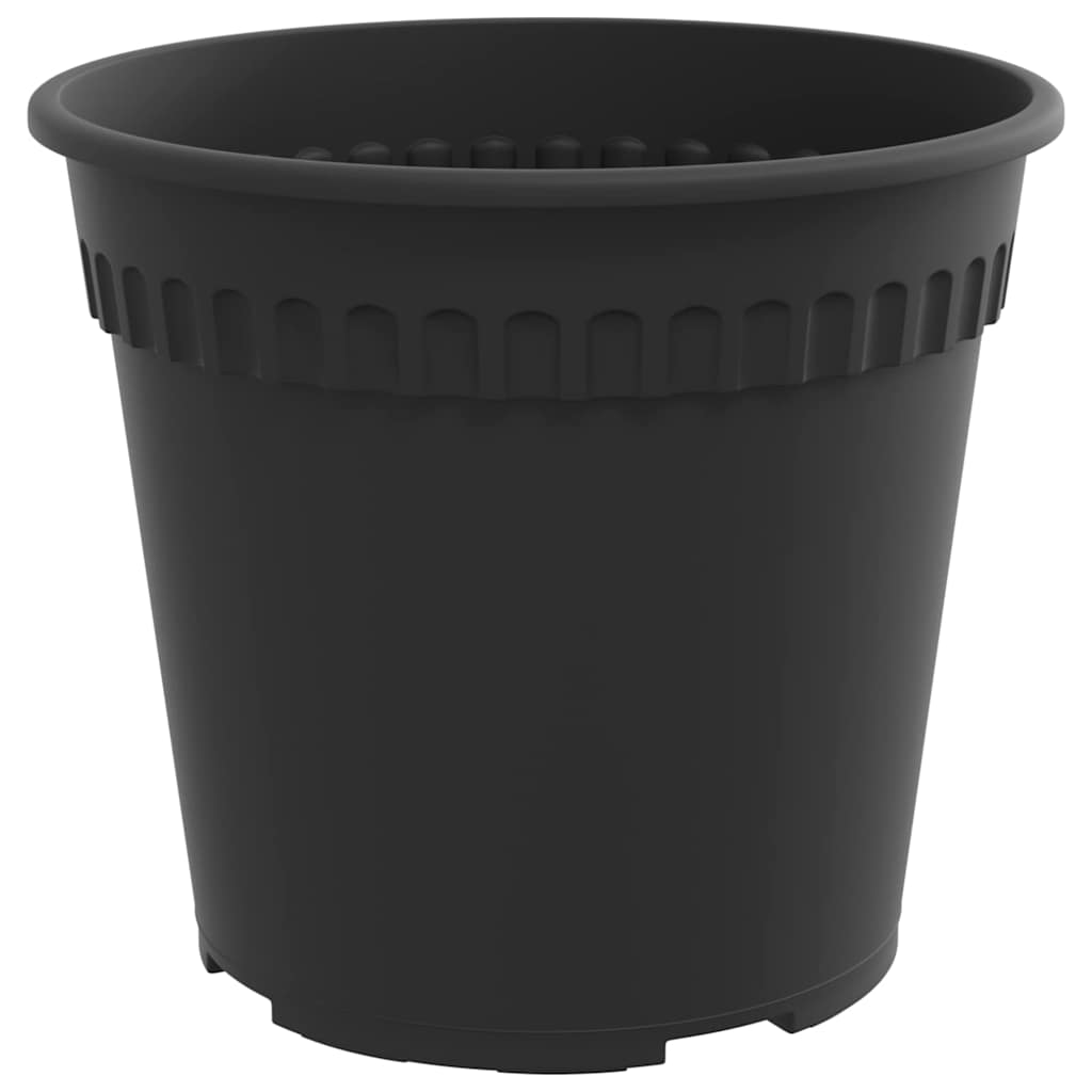 Saksije za biljke 6 pcs Crna Ø 19 x 16 cm Plastika