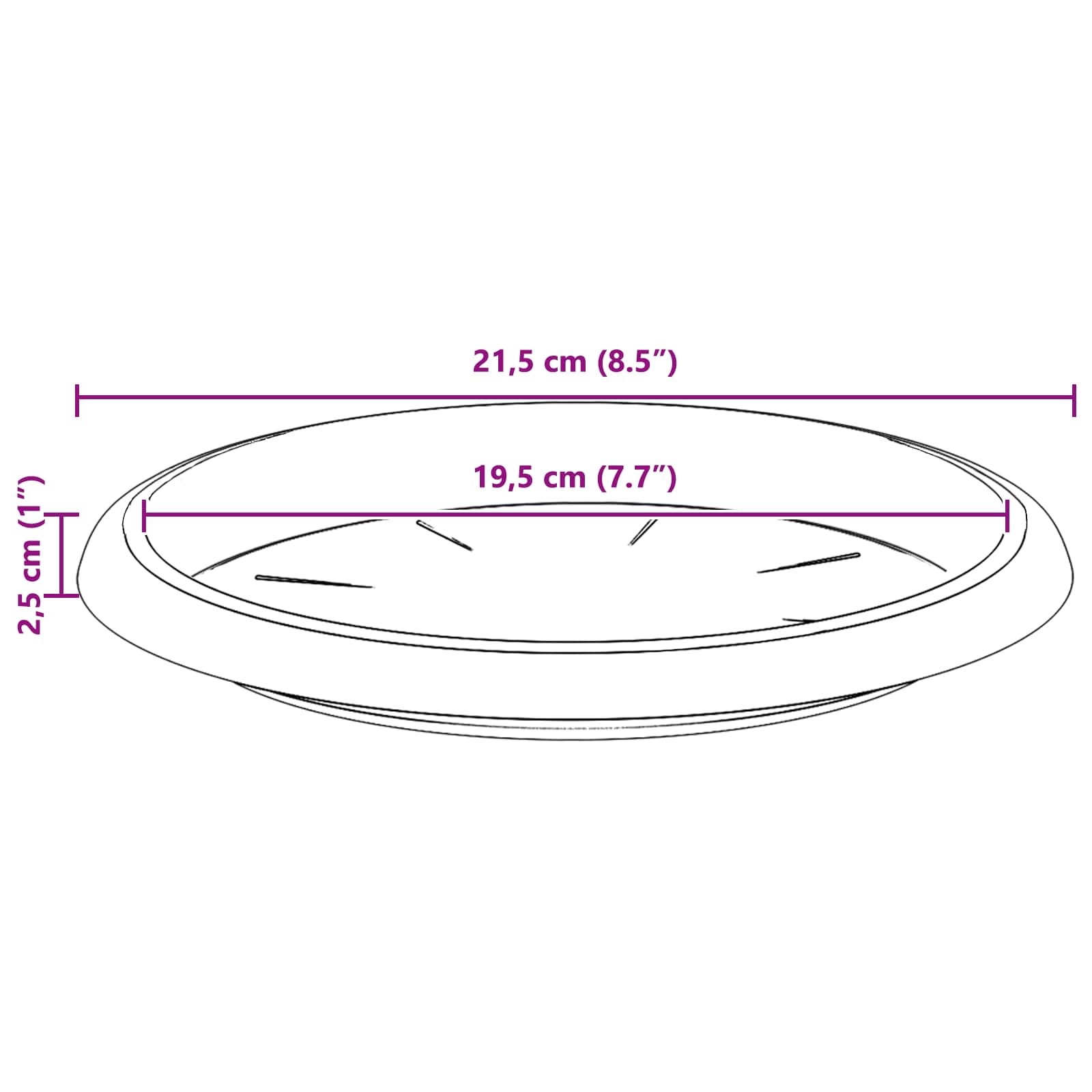 Saksije za biljke 24 pcs Crna Ø 30 x 25 cm Plastika