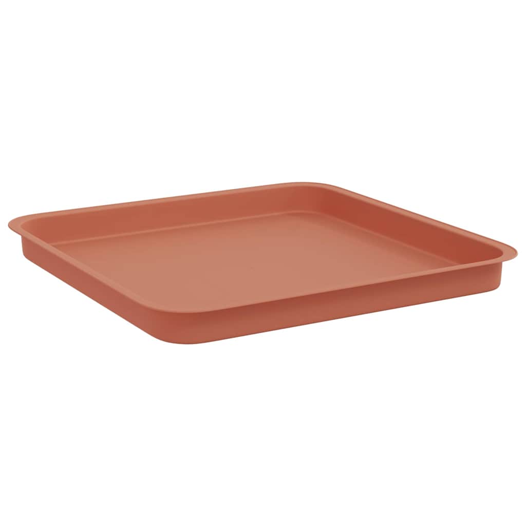 Saksije za biljke 6 pcs Crvena cigla 43 x 43 x 33,5 cm Plastika