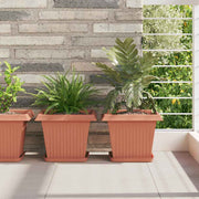 Saksije za biljke 24 pcs Crvena cigla 28,5 x 28,5 x 22 cm