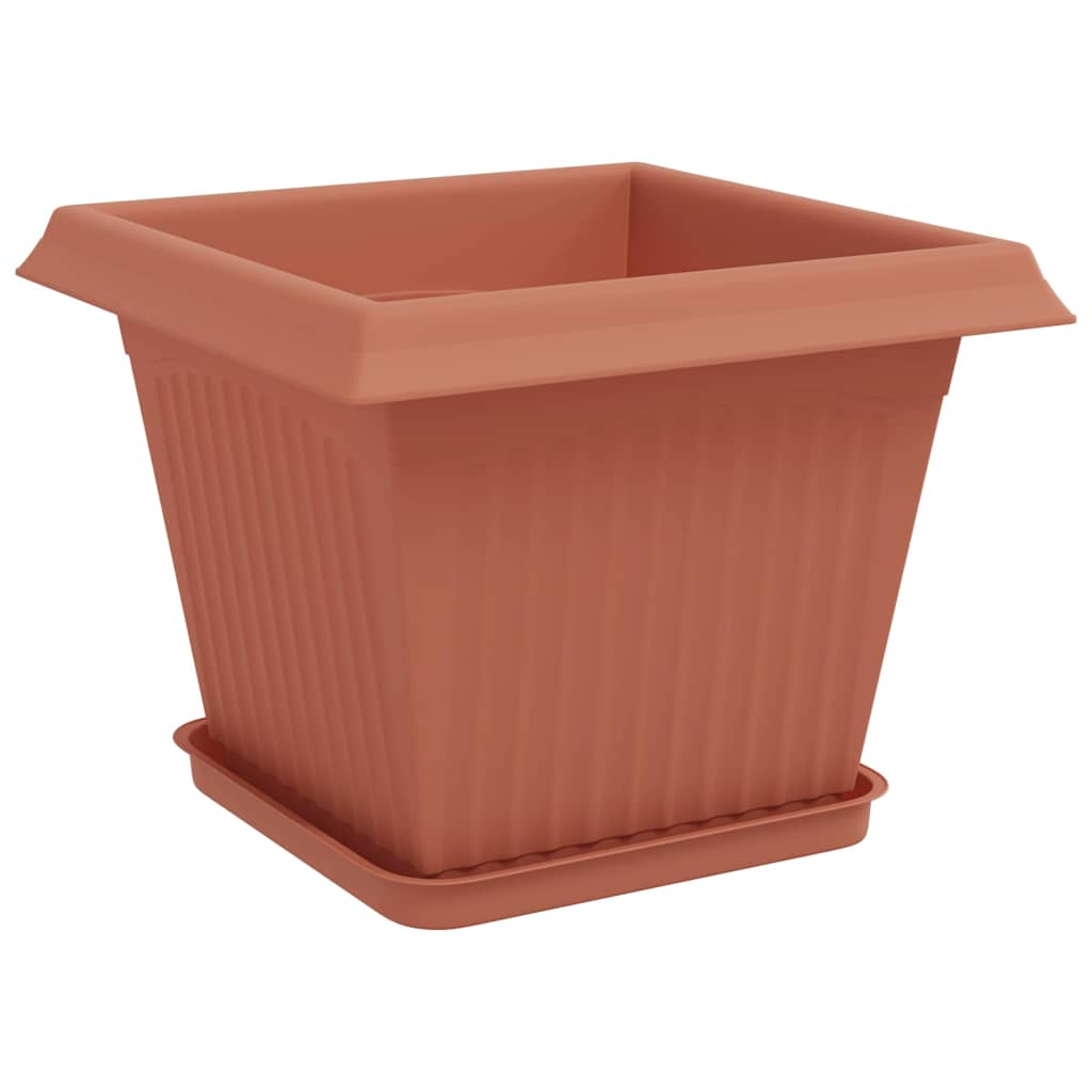 Saksije za biljke 24 pcs Crvena cigla 28,5 x 28,5 x 22 cm