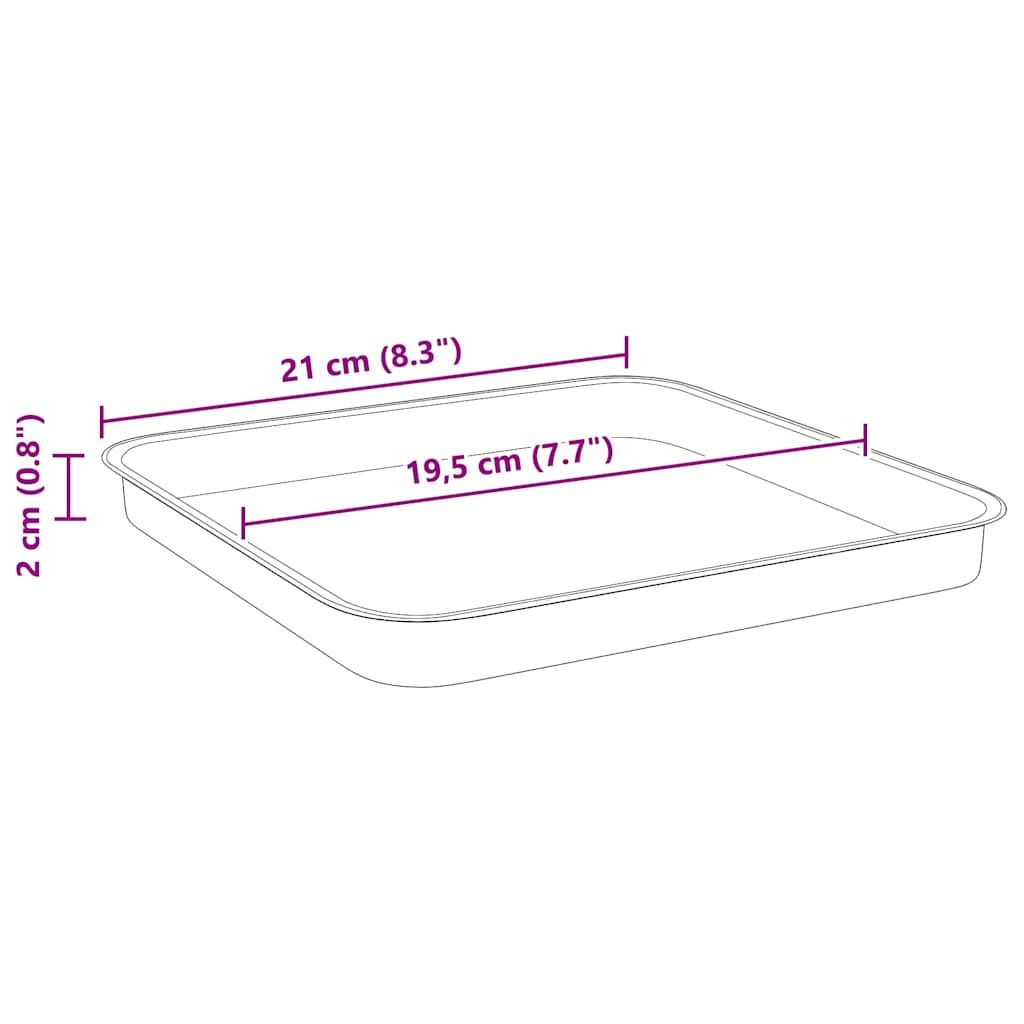 Saksije za biljke 24 pcs Crvena cigla 28,5 x 28,5 x 22 cm