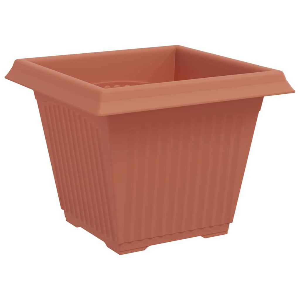 Saksije za biljke 24 pcs Crvena cigla 38 x 38 x 30 cm Plastika