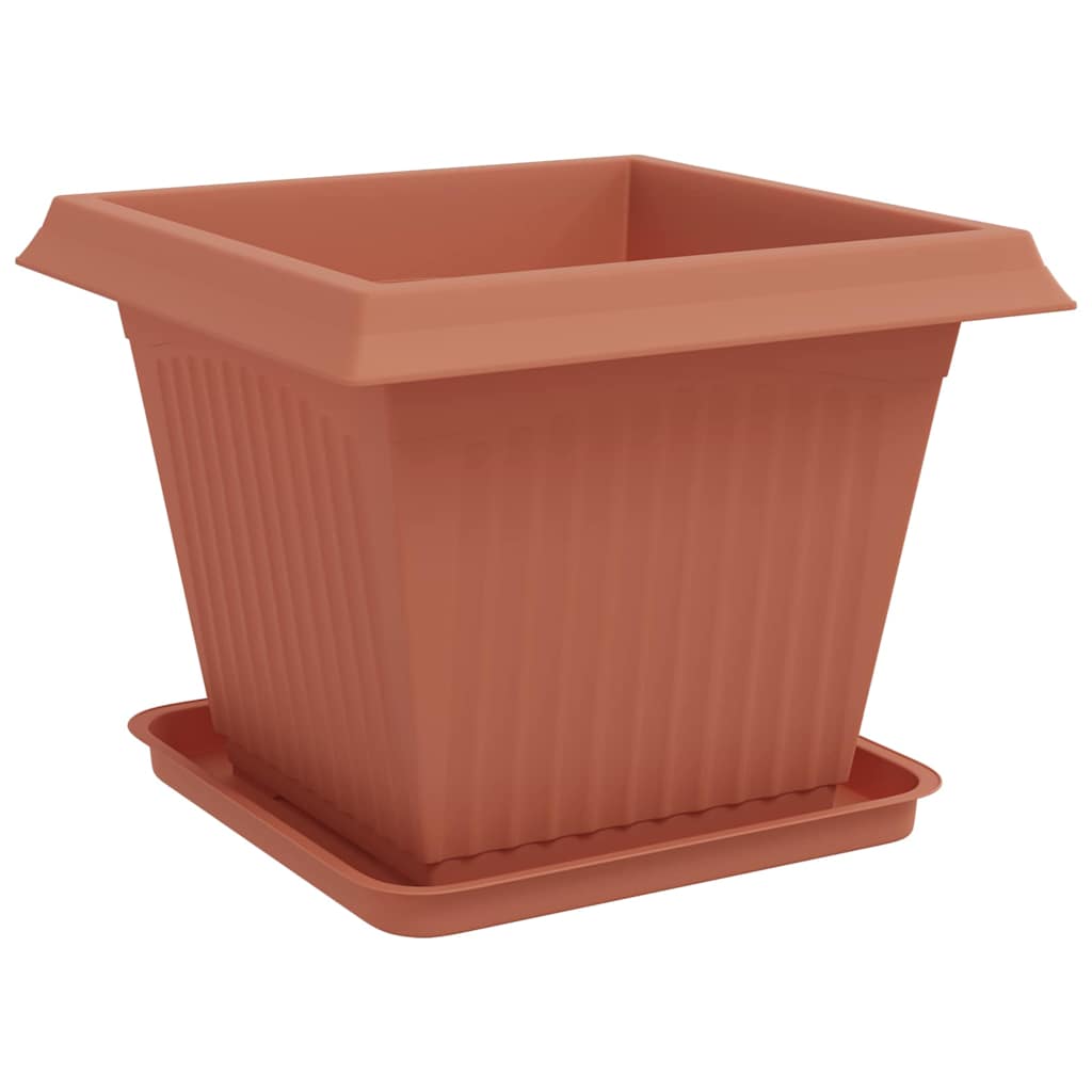 Saksije za biljke 24 pcs Crvena cigla 43 x 43 x 33,5 cm