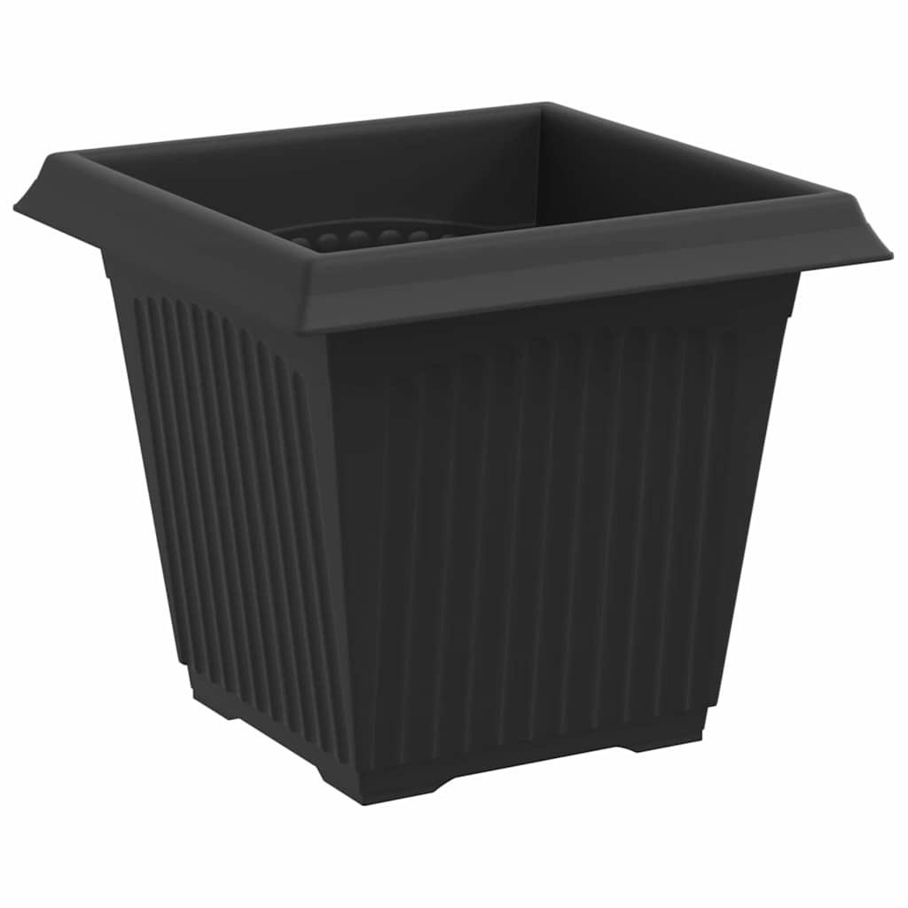 Saksije za biljke 24 pcs Crna 16 x 16 x 14 cm Plastika