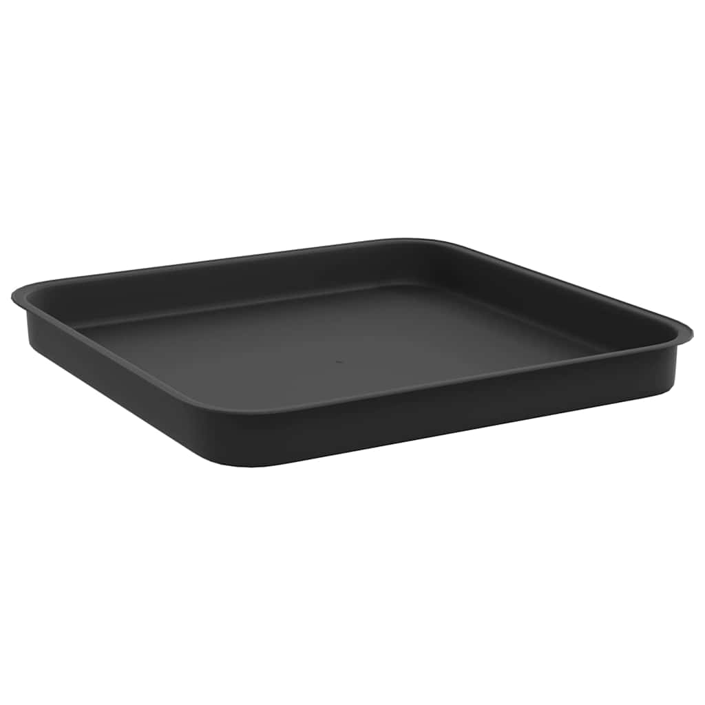 Saksije za biljke 24 pcs Crna 33 x 33 x 26 cm Plastika