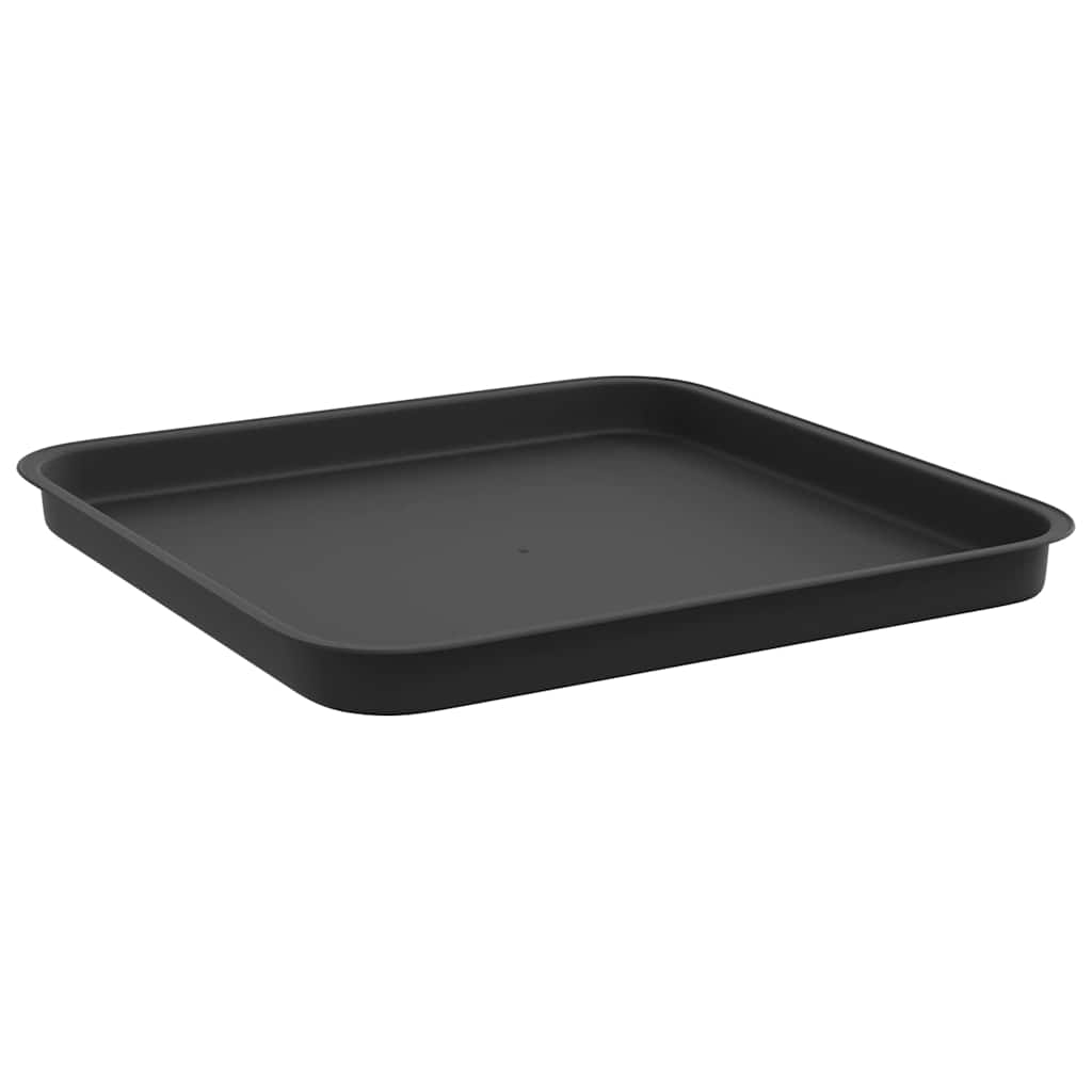 Saksije za biljke 24 pcs Crna 38 x 38 x 30 cm Plastika