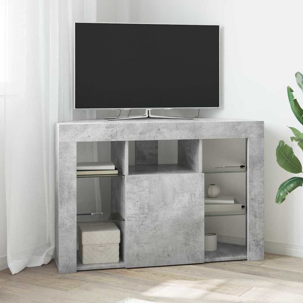 Kotni LED TV ormar 100x40x68cm Betonski sivi Konstruirano drvo