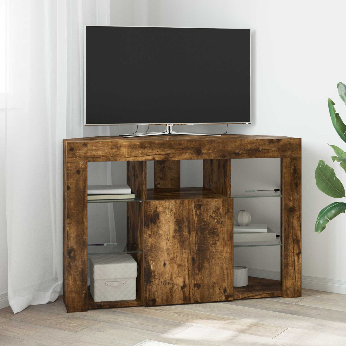 Kotni LED TV ormar Konstruirano drvo