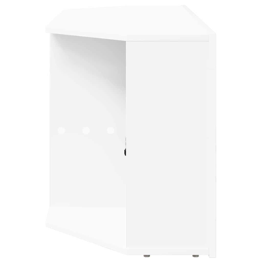 Kotni LED TV ormar Bijelo 100 x 40 x 50 cm Konstruirano drvo