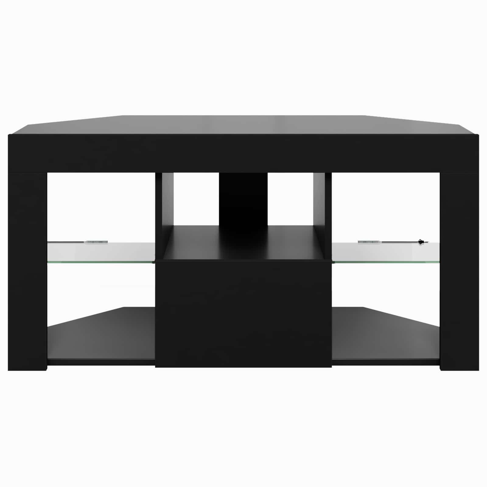 Kotni LED TV ormar Crna 100 x 40 x 50 cm Konstruirano drvo