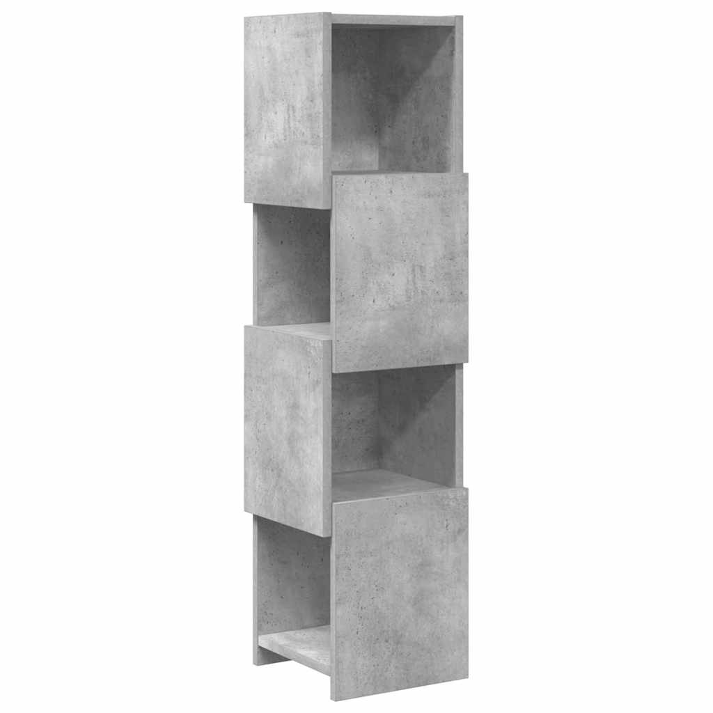 Kutni ormarić Betonski sivi 25,5x25x102cm Konstruirano drvo