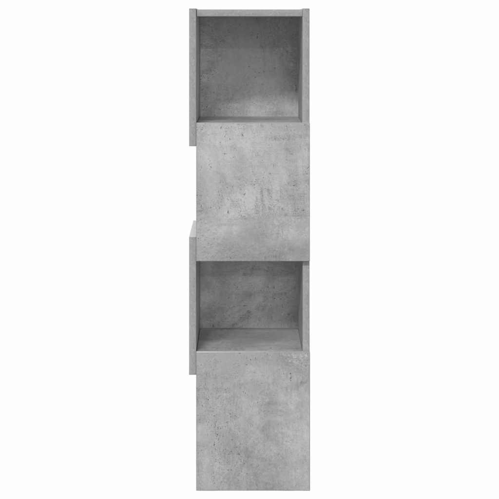 Kutni ormarić Betonski sivi 25,5x25x102cm Konstruirano drvo