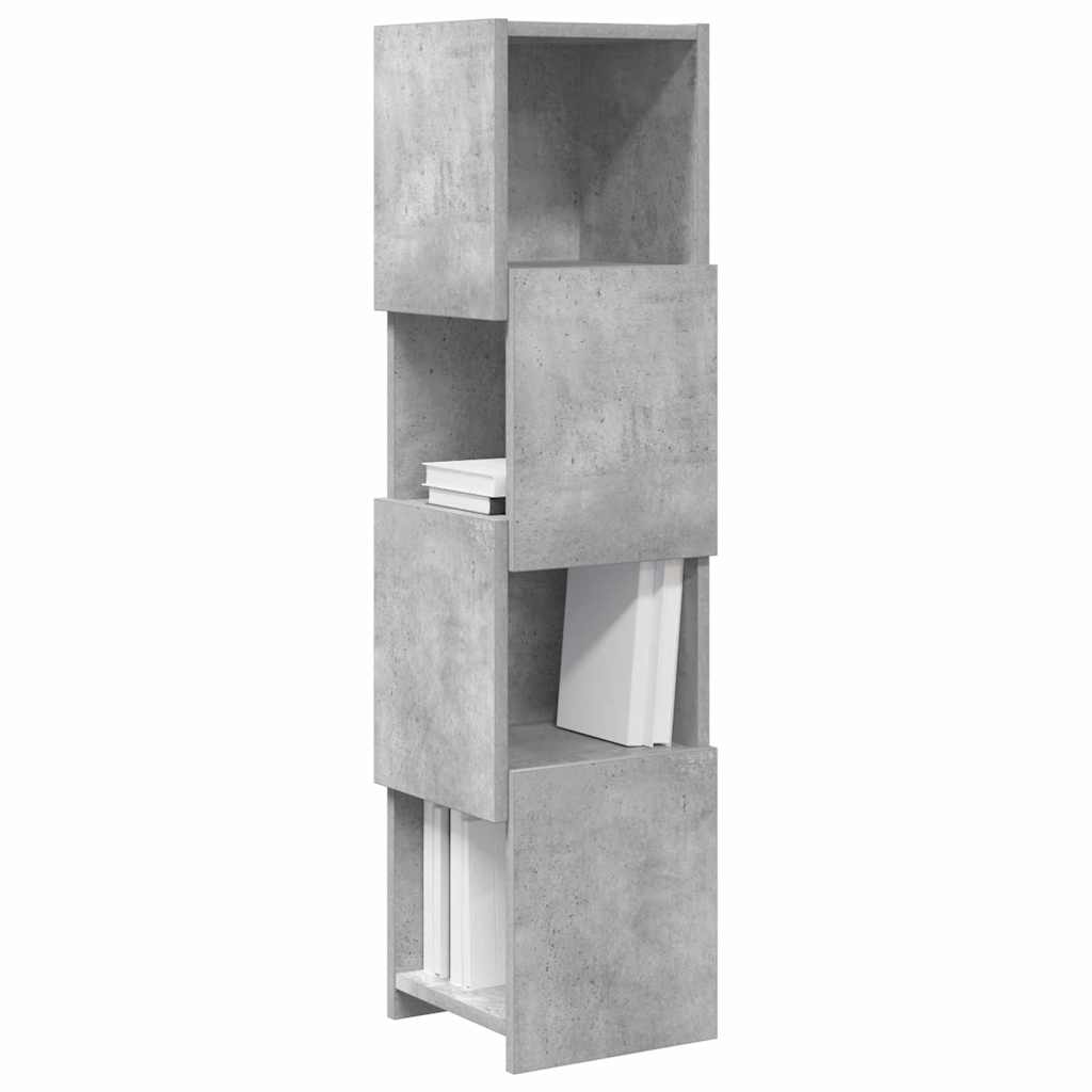 Kutni ormarić Betonski sivi 25,5x25x102cm Konstruirano drvo