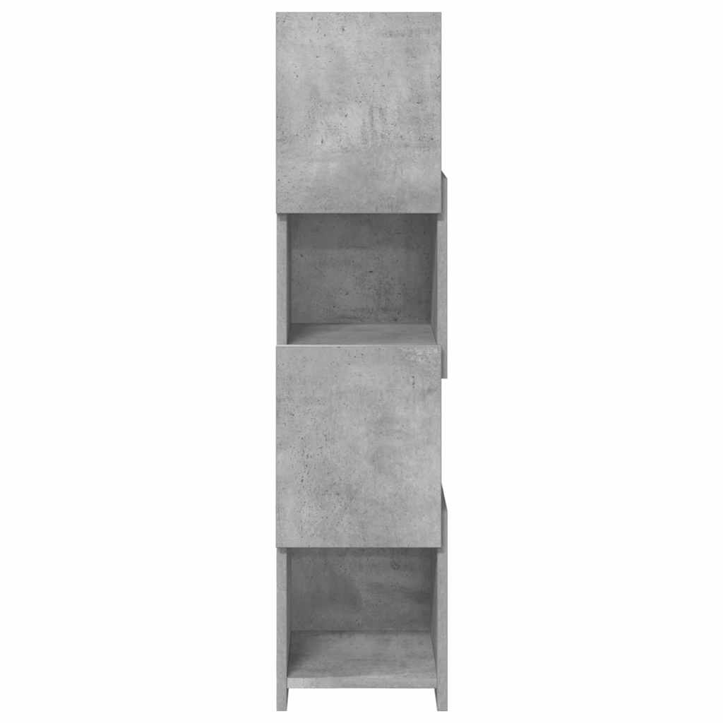 Kutni ormarić Betonski sivi 25,5x25x102cm Konstruirano drvo