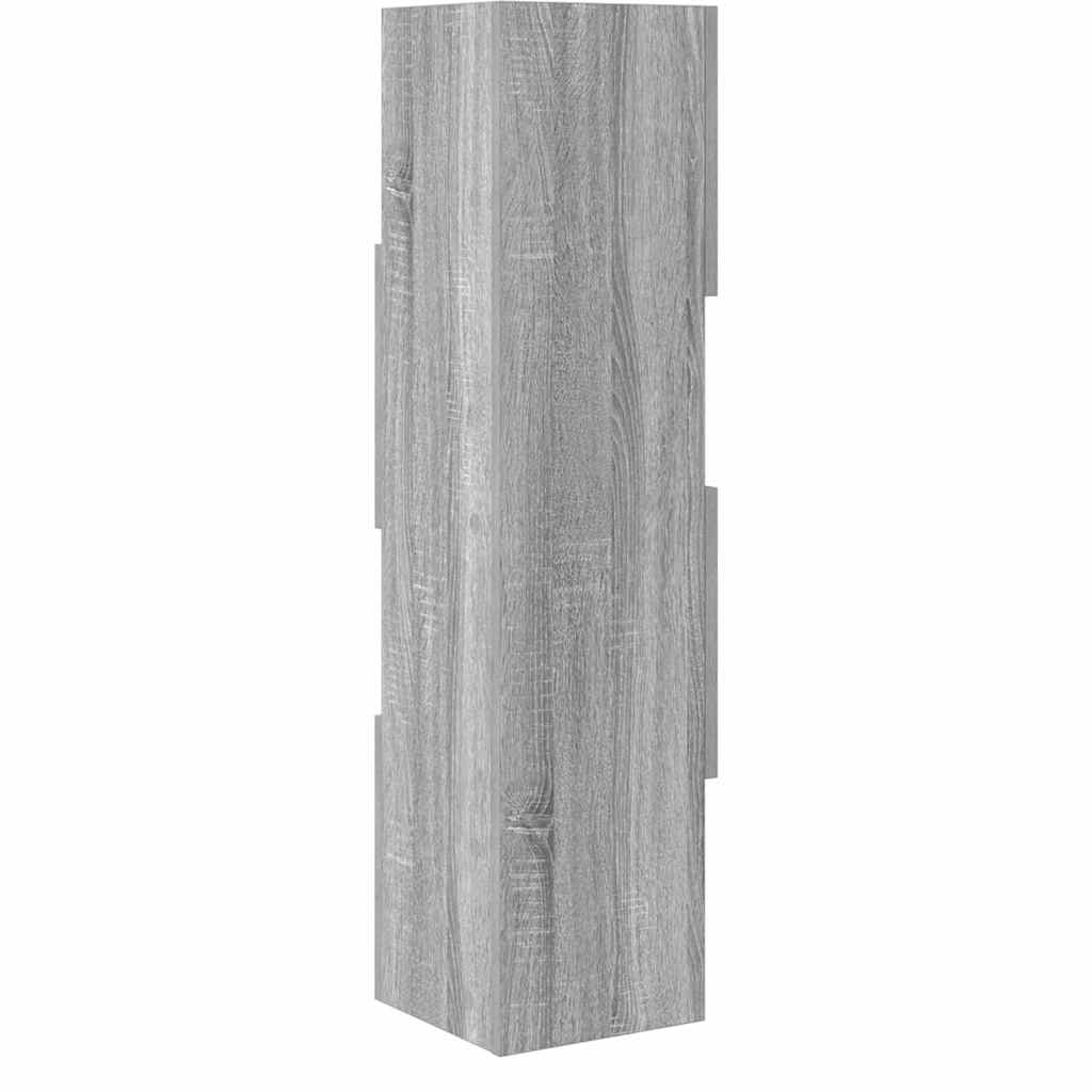 Kutni ormarić Siva Sonoma 25,5x25x102cm Konstruirano drvo