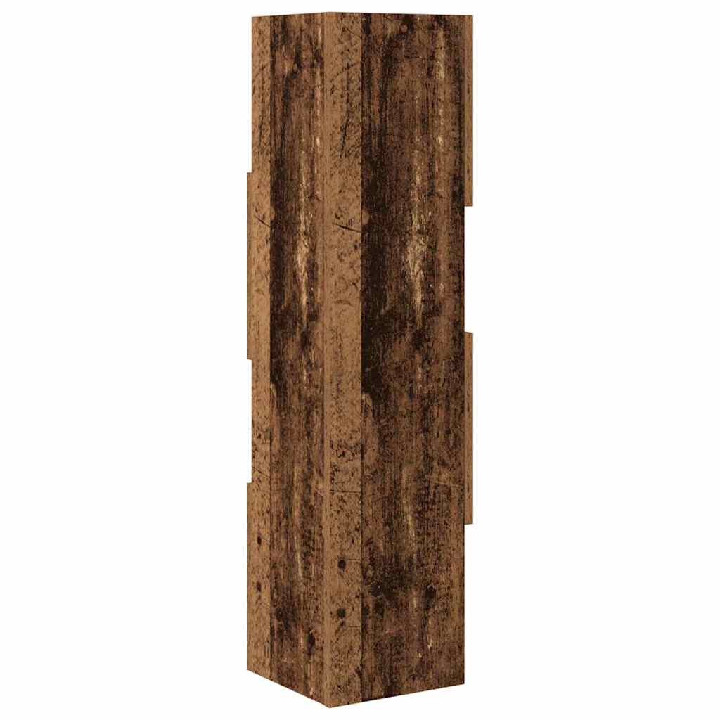 Kutni ormarić Staro drvo 25,5x25x102cm Konstruirano drvo