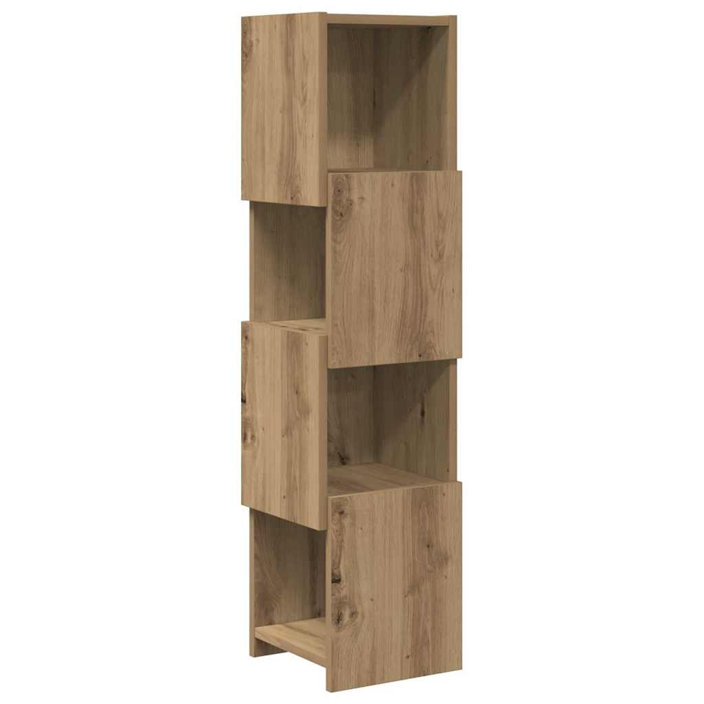 Kutni ormarić Umjetnički hrast 25,5x25x102cm Konstruirano drvo