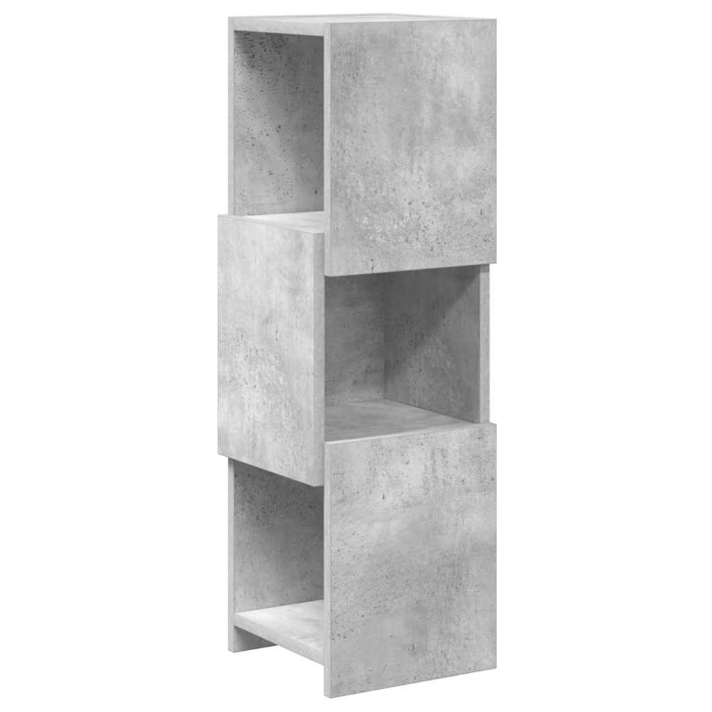 Kutni ormarić Betonski sivi 25,5x25x80cm Konstruirano drvo
