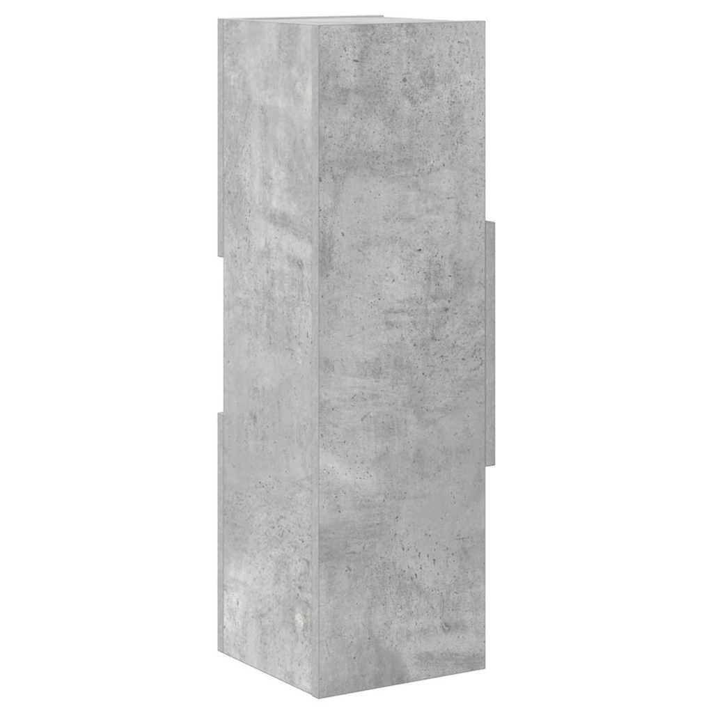 Kutni ormarić Betonski sivi 25,5x25x80cm Konstruirano drvo