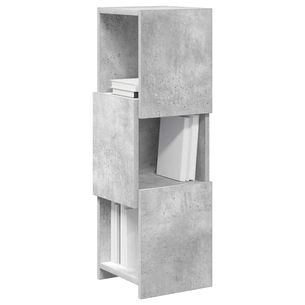 Kutni ormarić Betonski sivi 25,5x25x80cm Konstruirano drvo