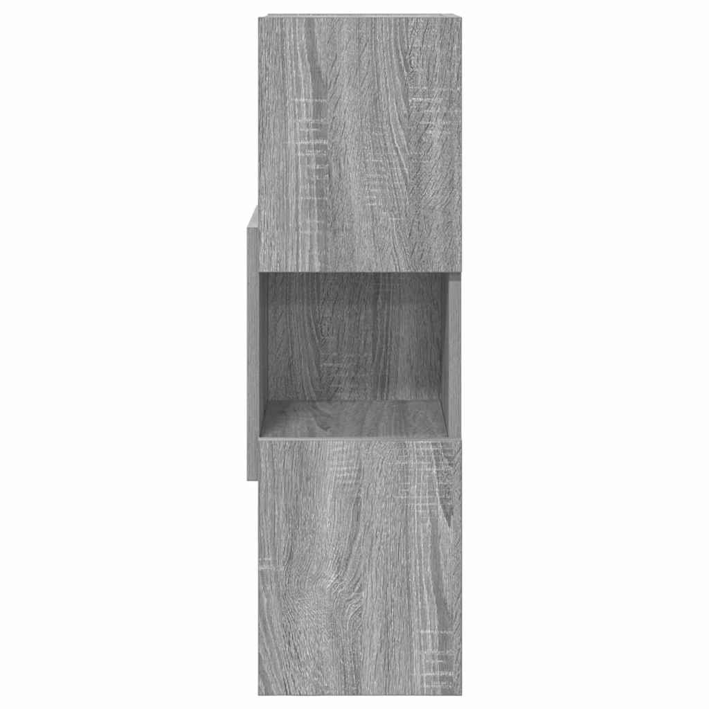 Kutni ormarić Siva Sonoma 25,5x25x80cm Konstruirano drvo