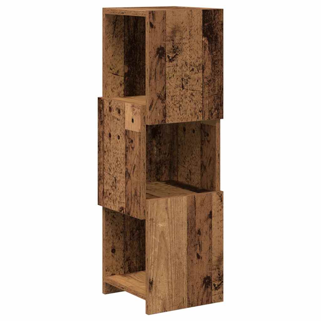 Kutni ormarić Staro drvo 25,5x25x80cm Konstruirano drvo