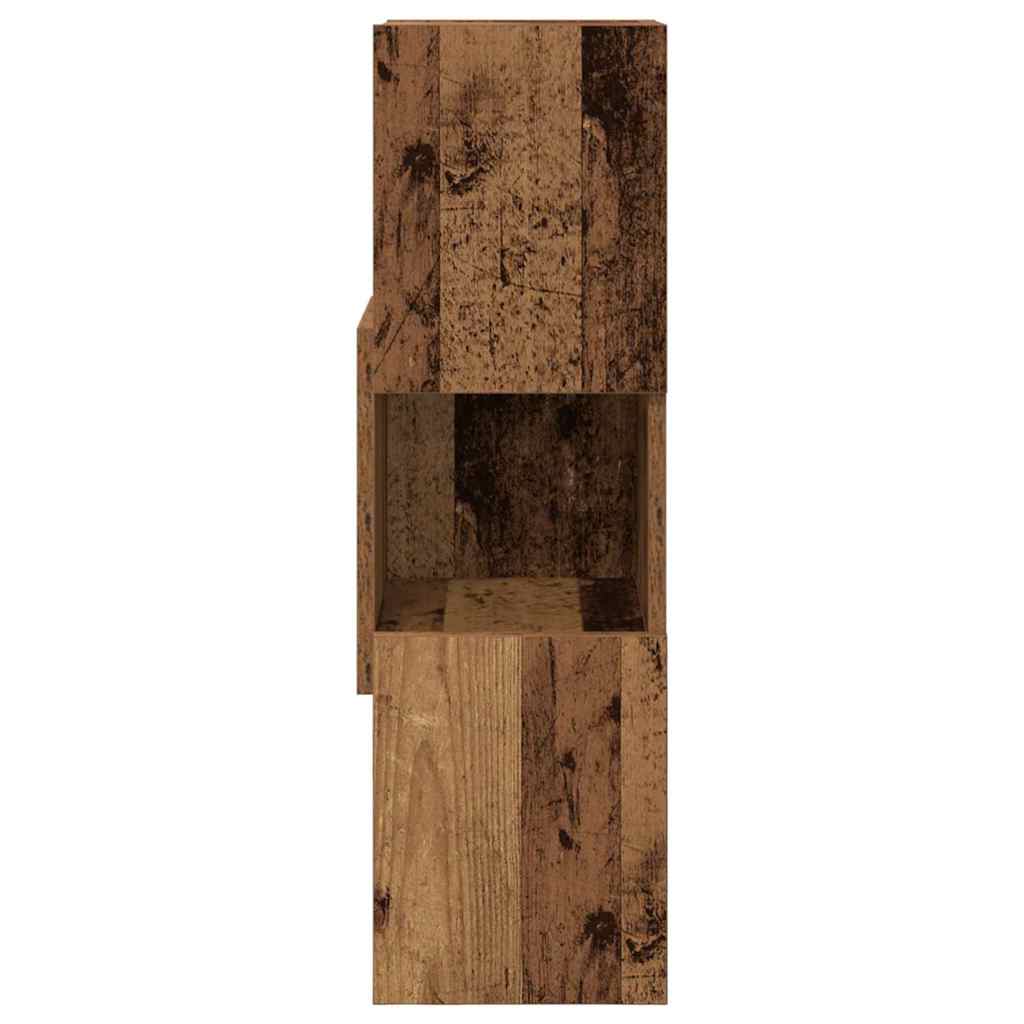 Kutni ormarić Staro drvo 25,5x25x80cm Konstruirano drvo