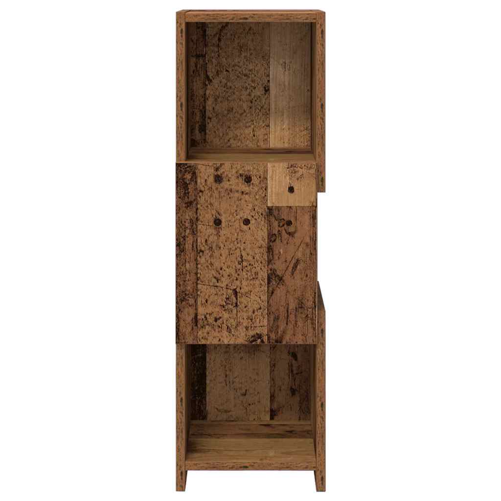 Kutni ormarić Staro drvo 25,5x25x80cm Konstruirano drvo