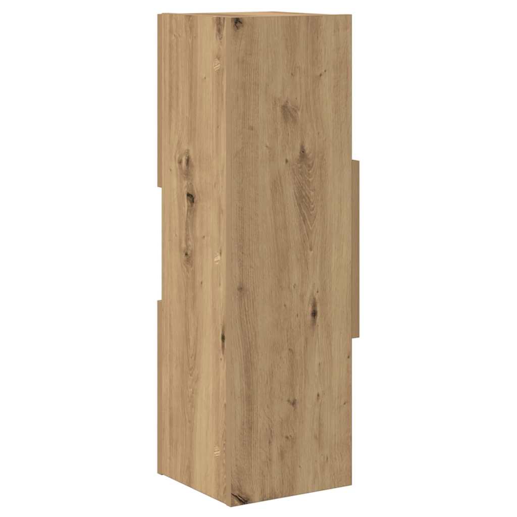 Kutni ormarić Umjetnički hrast 25,5x25x80cm Konstruirano drvo