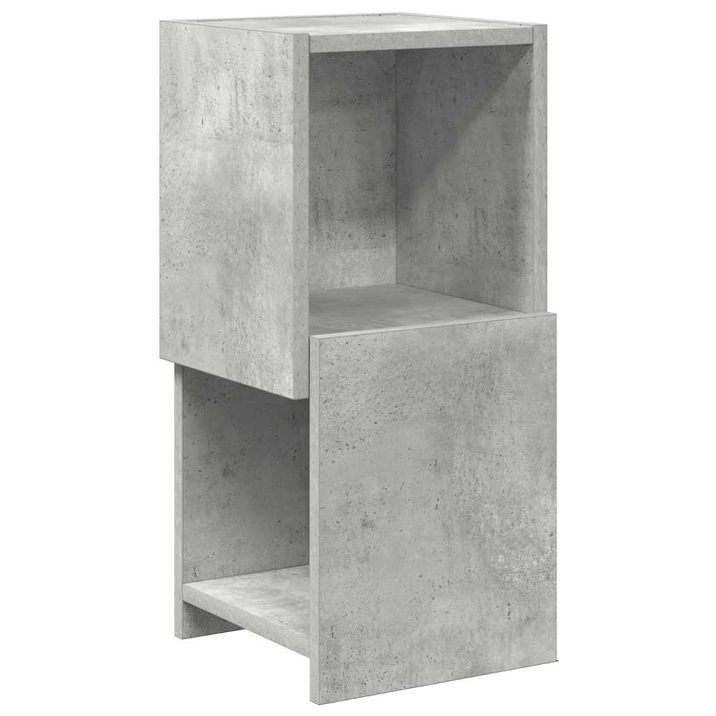 Kutni ormarić Betonski sivi 25,5x25x55cm Konstruirano drvo