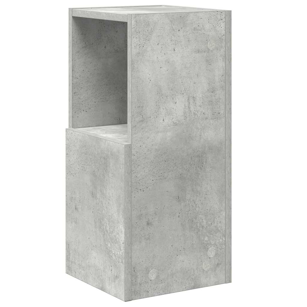 Kutni ormarić Betonski sivi 25,5x25x55cm Konstruirano drvo