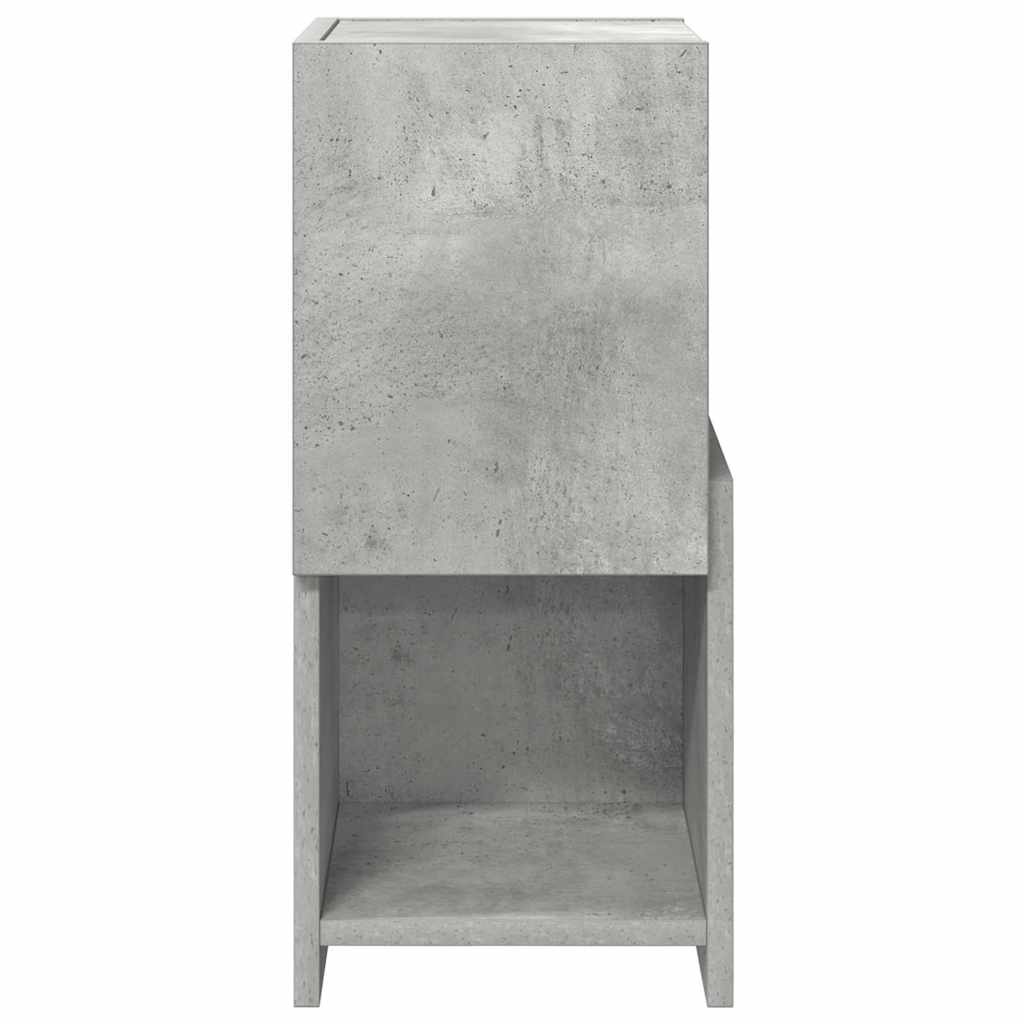 Kutni ormarić Betonski sivi 25,5x25x55cm Konstruirano drvo