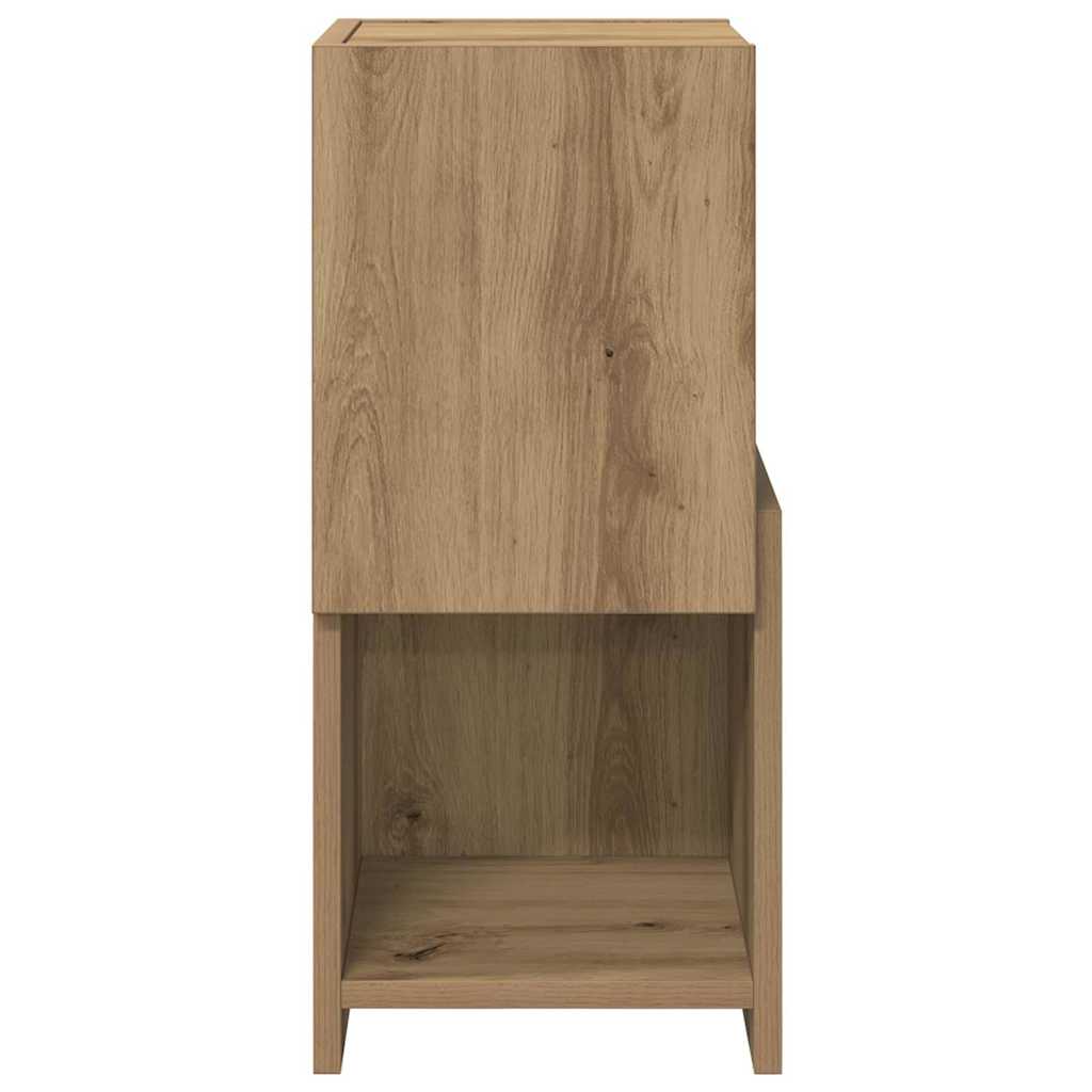 Kutni ormarić Umjetnički hrast 25,5x25x55cm Konstruirano drvo