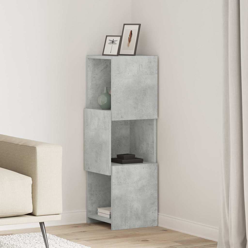 Kutni ormarić Betonski sivi 30,5x30x95cm Konstruirano drvo