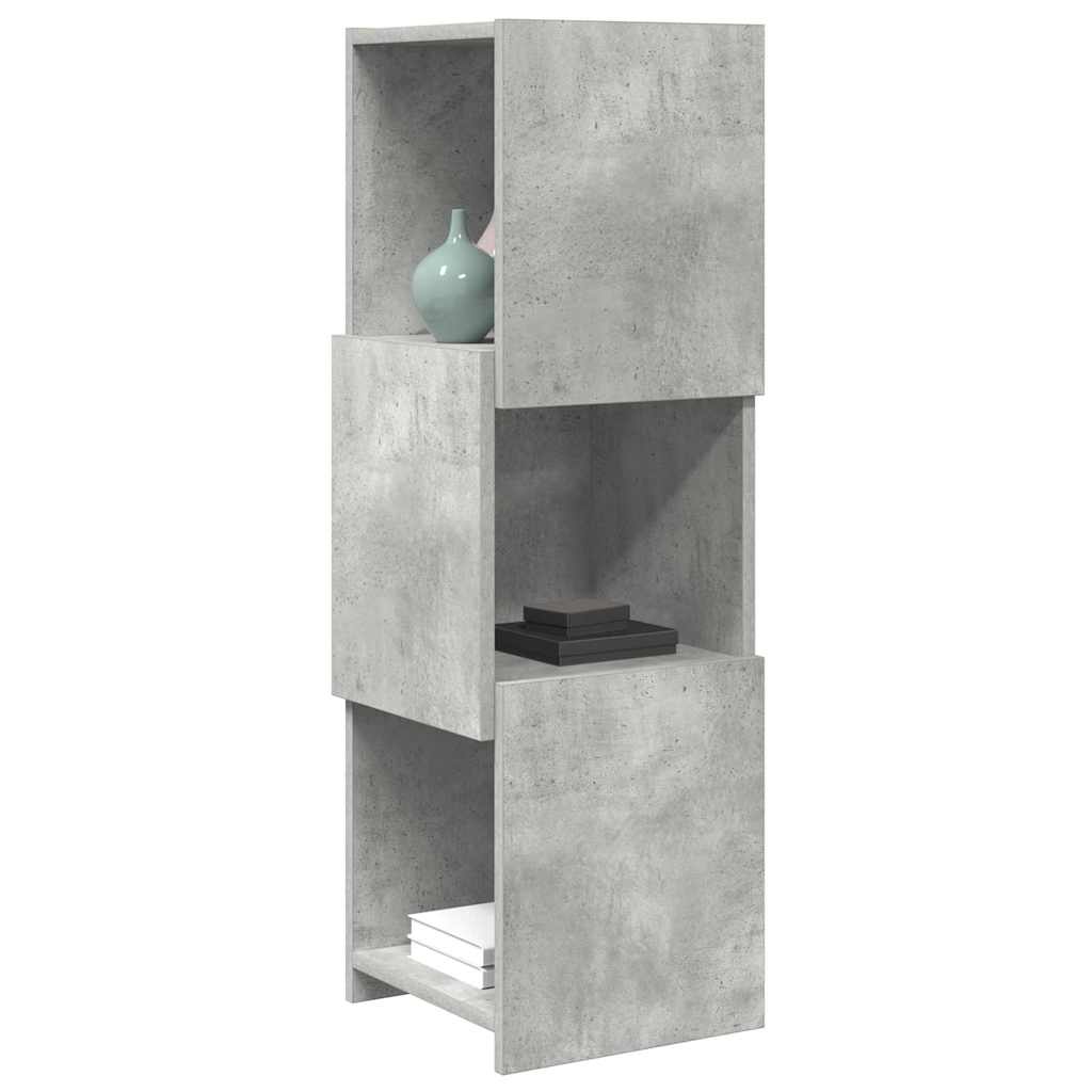 Kutni ormarić Betonski sivi 30,5x30x95cm Konstruirano drvo