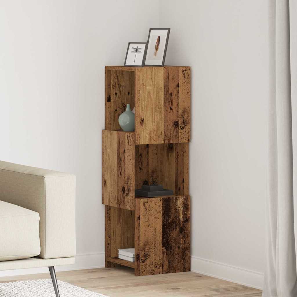 Kutni ormarić Staro drvo 30,5x30x95cm Konstruirano drvo