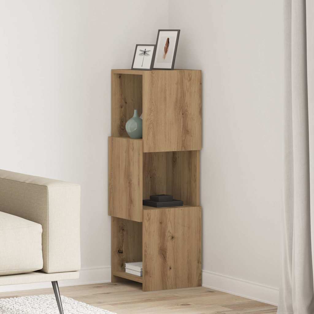 Kutni ormarić Umjetnički hrast 30,5x30x95cm Konstruirano drvo