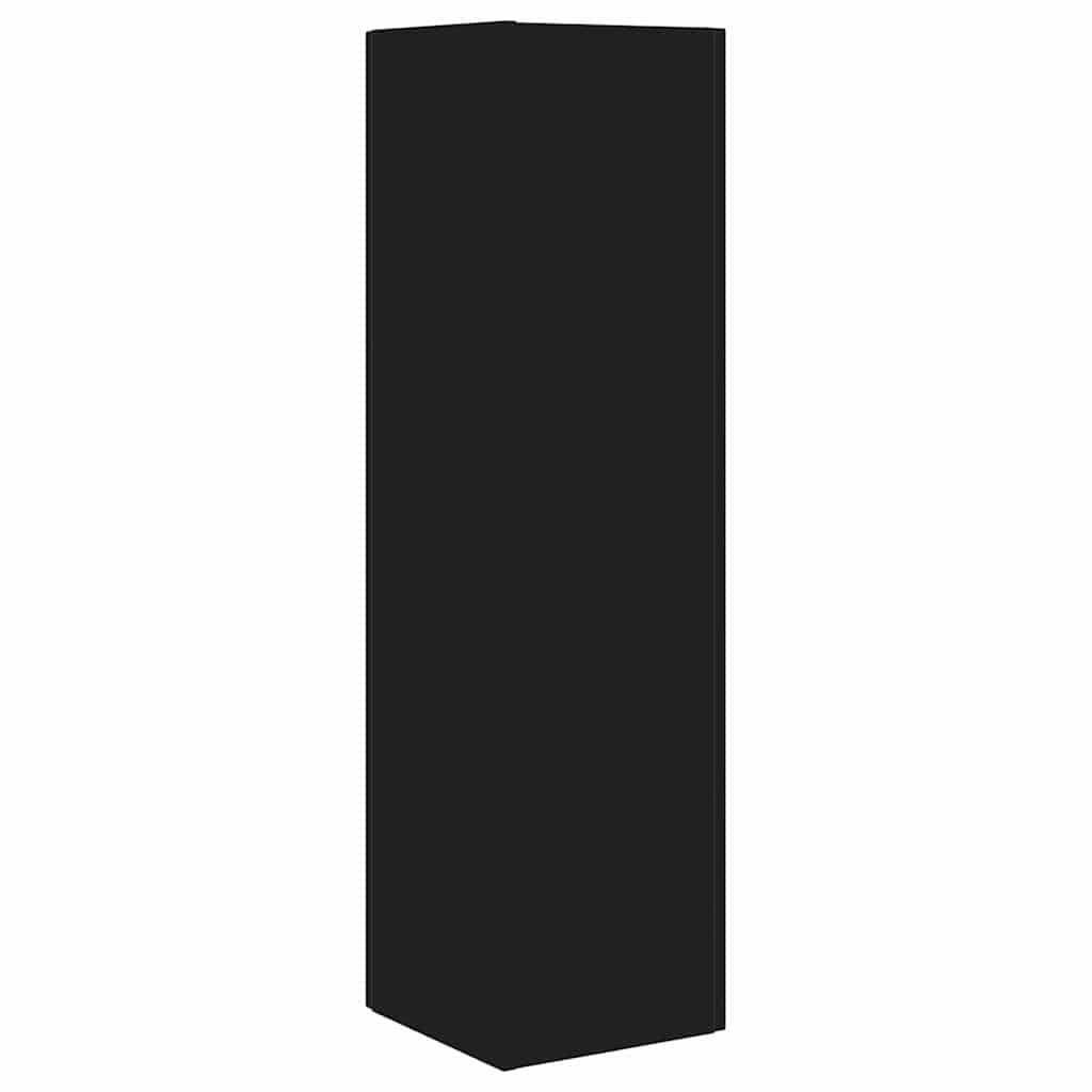 Kutni ormarić Crna 27,5x27x102cm Konstruirano drvo