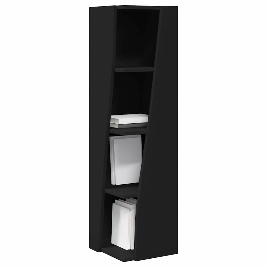 Kutni ormarić Crna 27,5x27x102cm Konstruirano drvo