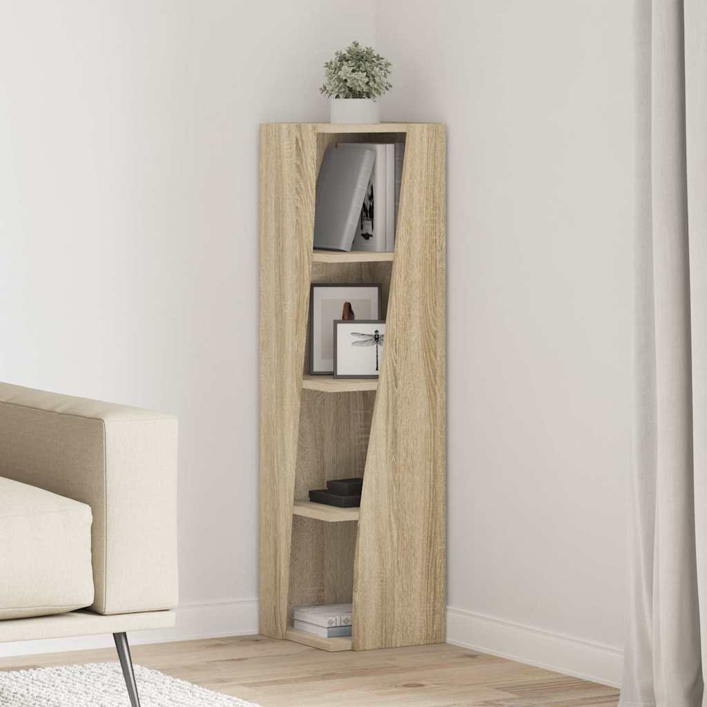 Kutni ormarić Sonoma hrast 27,5x27x102cm Konstruirano drvo