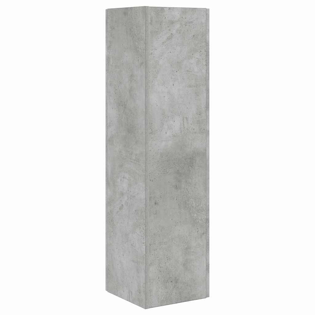 Kutni ormarić Betonski sivi 27,5x27x102cm Konstruirano drvo