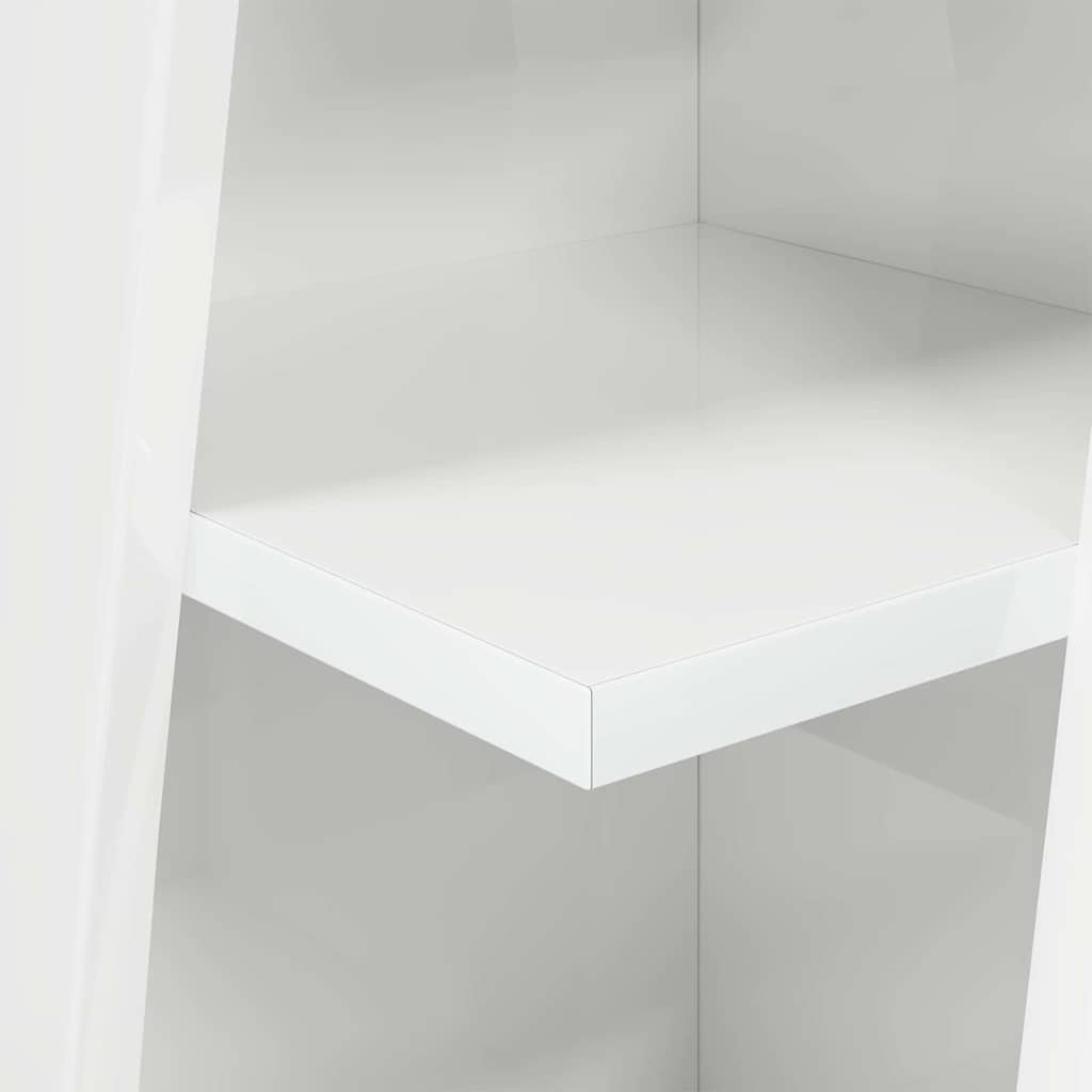 Kutni ormarić Visoki sjaj bijela 27,5x27x102cm