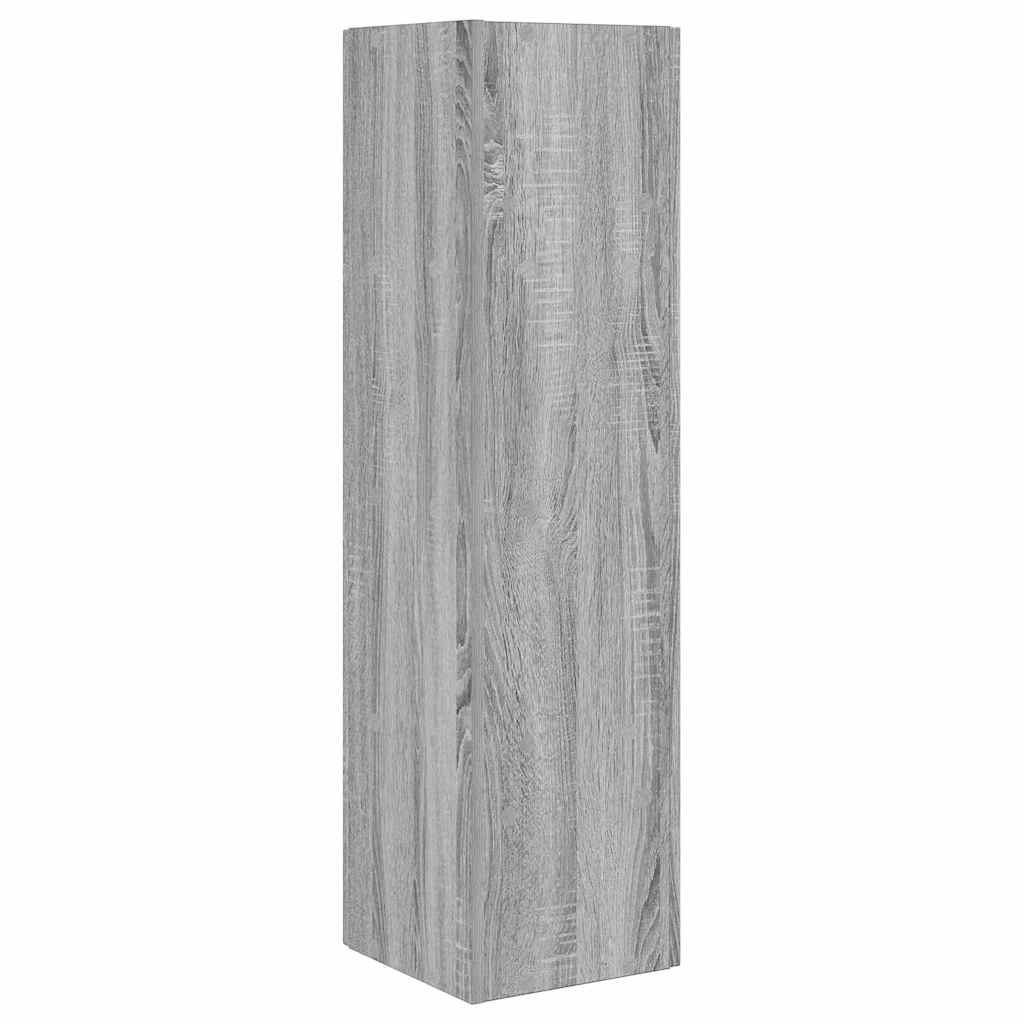 Kutni ormarić Siva Sonoma 27,5x27x102cm Konstruirano drvo