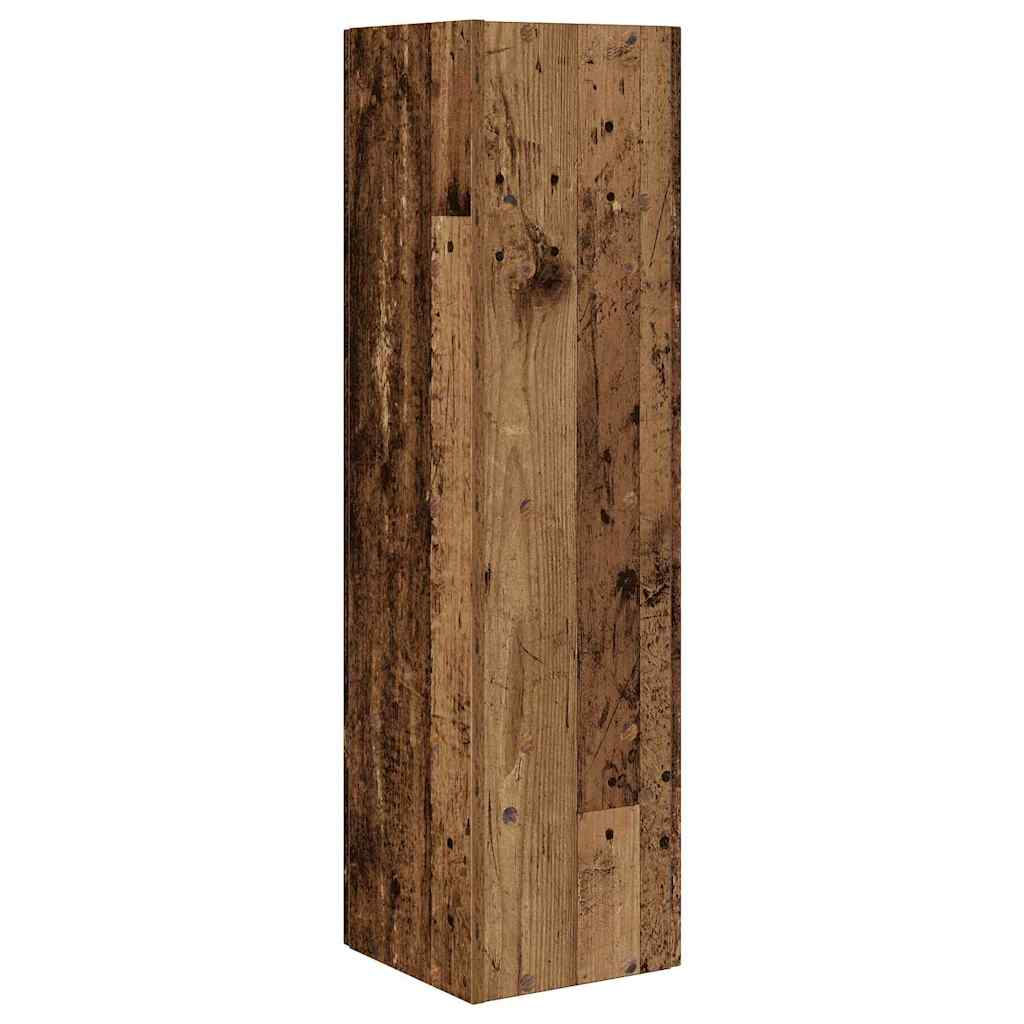 Kutni ormarić Staro drvo 27,5x27x102cm Konstruirano drvo