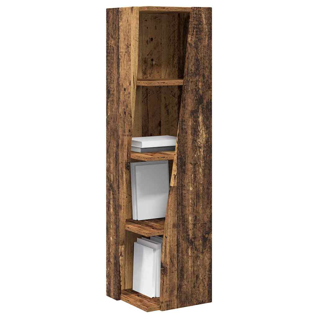 Kutni ormarić Staro drvo 27,5x27x102cm Konstruirano drvo