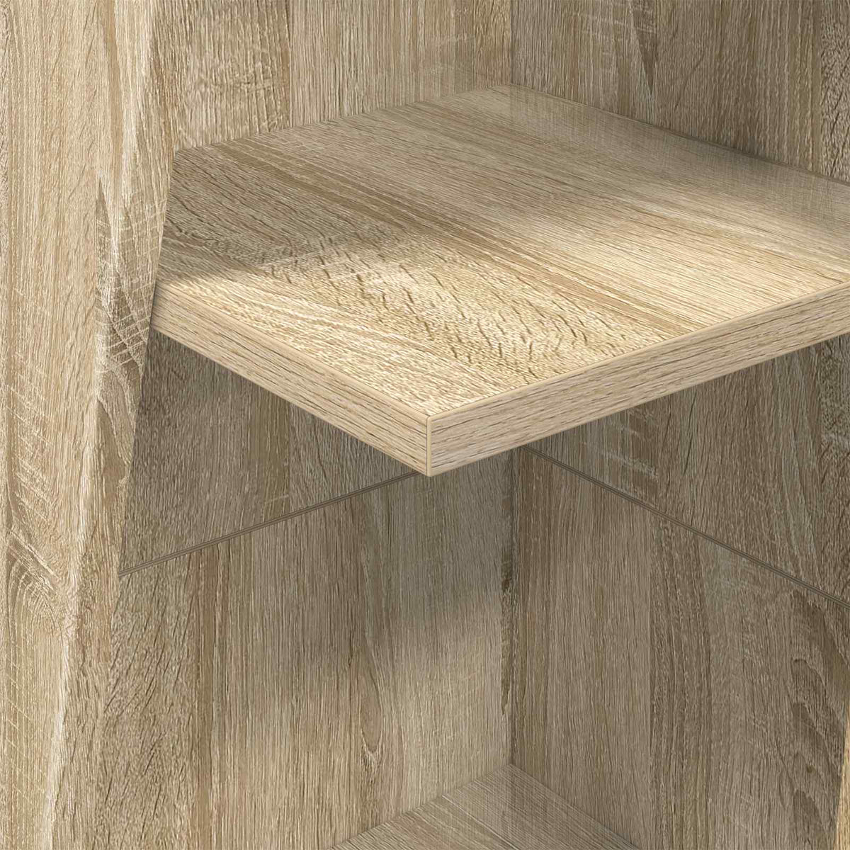 Kutni ormarić 27,5x27x140cm Konstruirano drvo Sonoma hrast