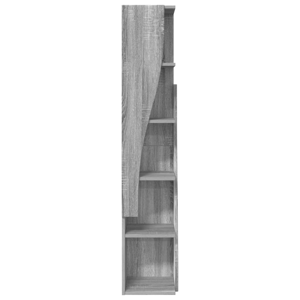 Kutni ormarić Siva Sonoma 27,5x27x140cm Konstruirano drvo