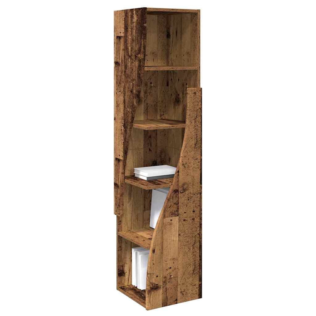Kutni ormarić Staro drvo 32x32x140cm Konstruirano drvo