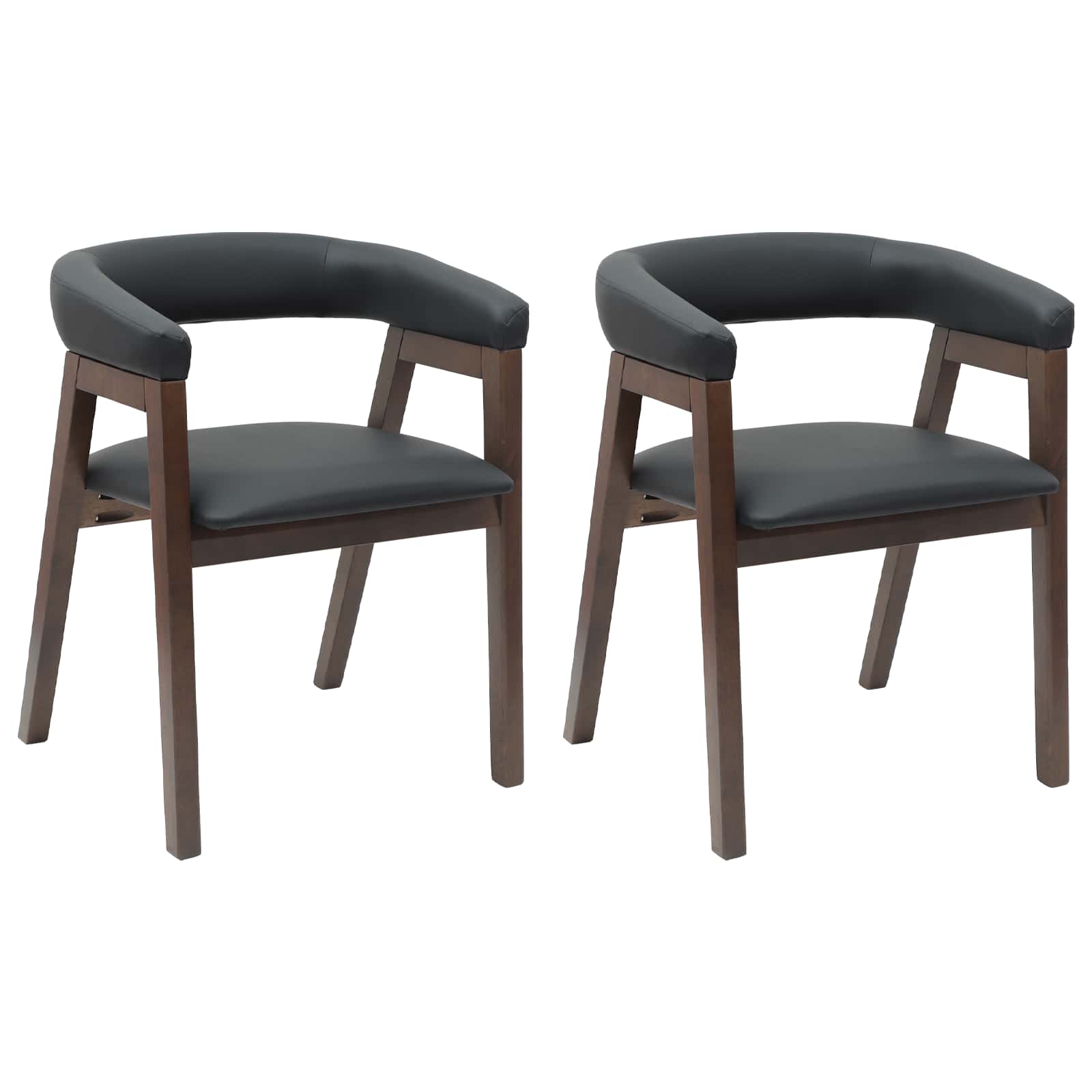 Trpezarijske stolice 2 pcs Svijetlosmeđa 54 x 57 x 73 cm